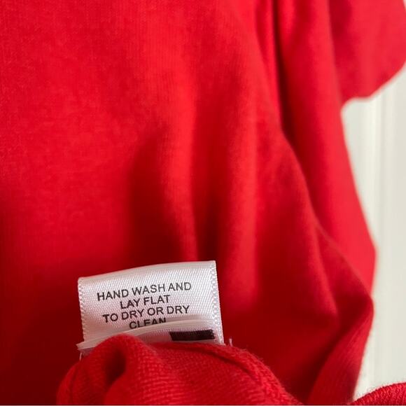 MISA Los Angeles Guthrie Flame Red Puff Long Sleeve Sweater - Picture 13 of 13